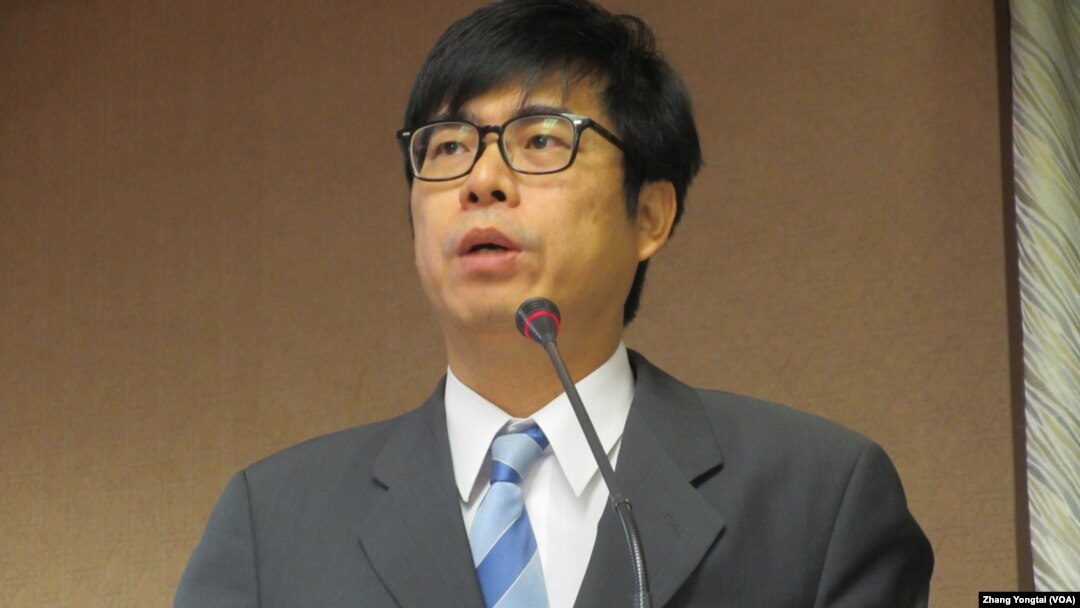 台灣在野黨民進黨立委陳其邁 (美國之音張永泰拍攝)