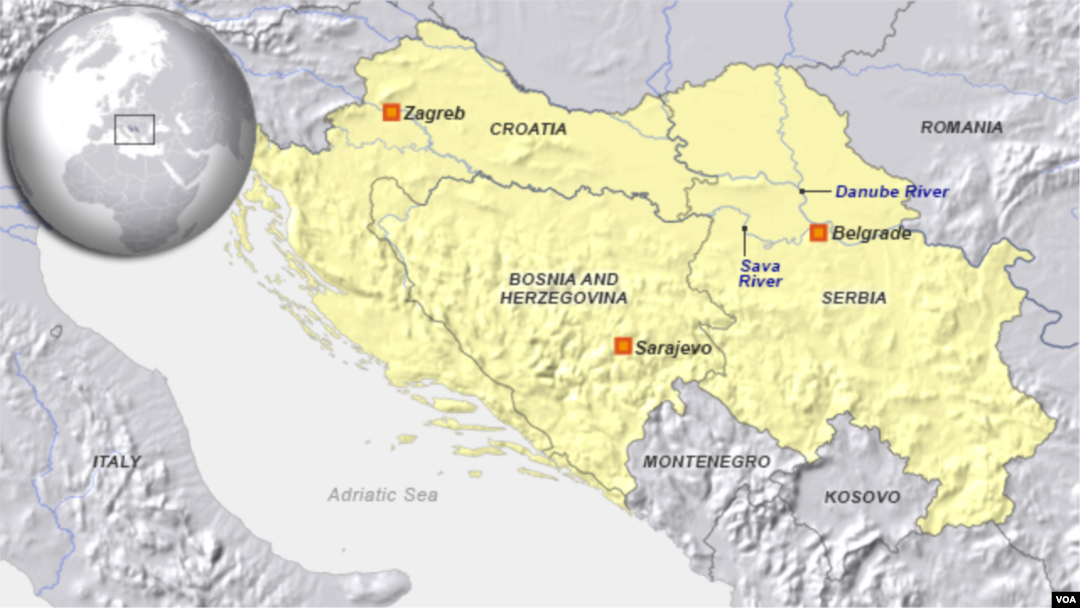 Croatia, Serbia and Bosnia-Herzegovina