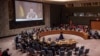 Ukraine President Volodymyr Zelenskyy addresses the United Nations Security Council by video, Sept. 27, 2022, at U.N. headquarters.