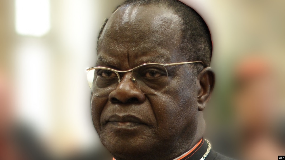 Cardinal Laurent Monsengwo Pasinya na Rome, 28 juillet 2013. (“AFP PHOTO/OSSERVATORE ROMANO")