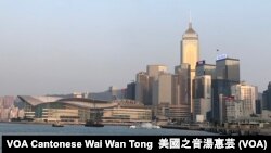 香港島景色（美國之音湯惠芸拍攝）