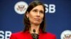 FILE - National Transportation Safety Board Chairman Deborah Hersman speaks to the media during a break in an investigative hearing on the crash landing of Asiana Airlines Flight 214, in Washington, D.C., December 2013.