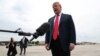 U.S. President Donald Trump speaks to reporters before boarding Air Force One for travel to Indianapolis, Indiana, at Joint Base Andrews, Maryland, outside Washington, D.C, April 26, 2019. 