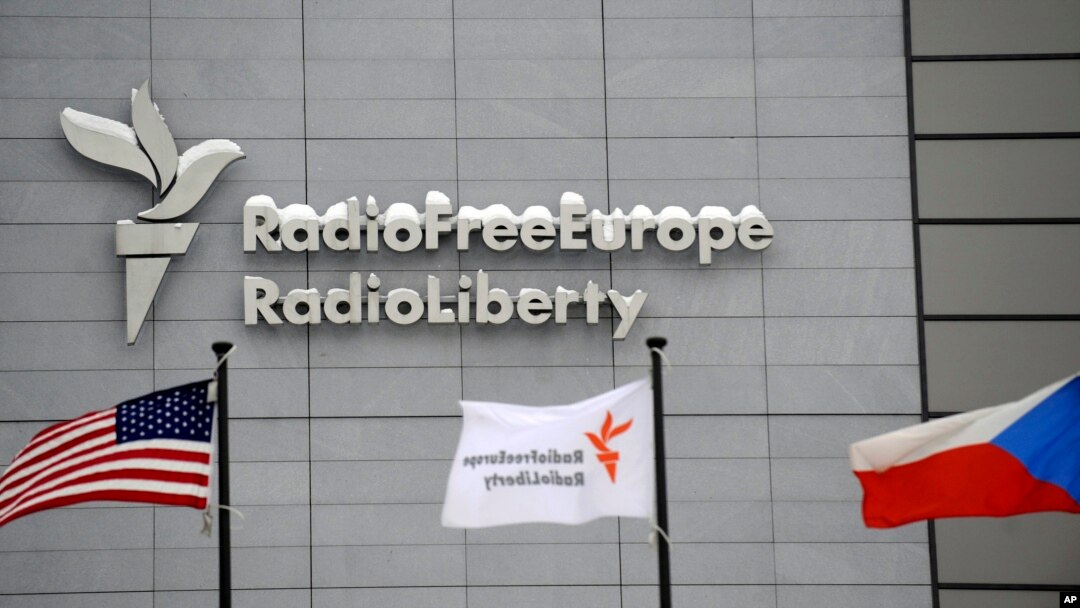 File - The headquarters of Radio Free Europe/Radio Liberty (RFE/RL) in Prague. In its statement, the company said Moscow’s move violated a bilateral investment treaty signed in 1994 between Russia and the Czech Republic.