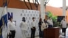 El acto de firma de los estatutos de la Coalición Nacional opositora de Nicaragua el 25 de junio de 2020.