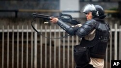 La Policía Nacional Bolivariana intervino para dispersar a los manifestantes en el estado de Táchira.