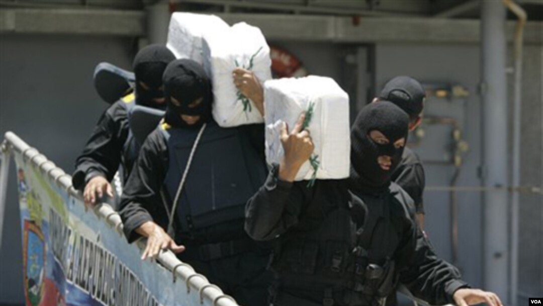 Las autoridades venezolanas dicen haber confiscado unas 63 toneladas de narcóticos el año pasado.