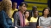 Burma's opposition leader Aung San Suu Kyi speaks during a town hall meeting hosted by Amnesty International at the Newseum in Washington, D.C., September 20, 2012. 