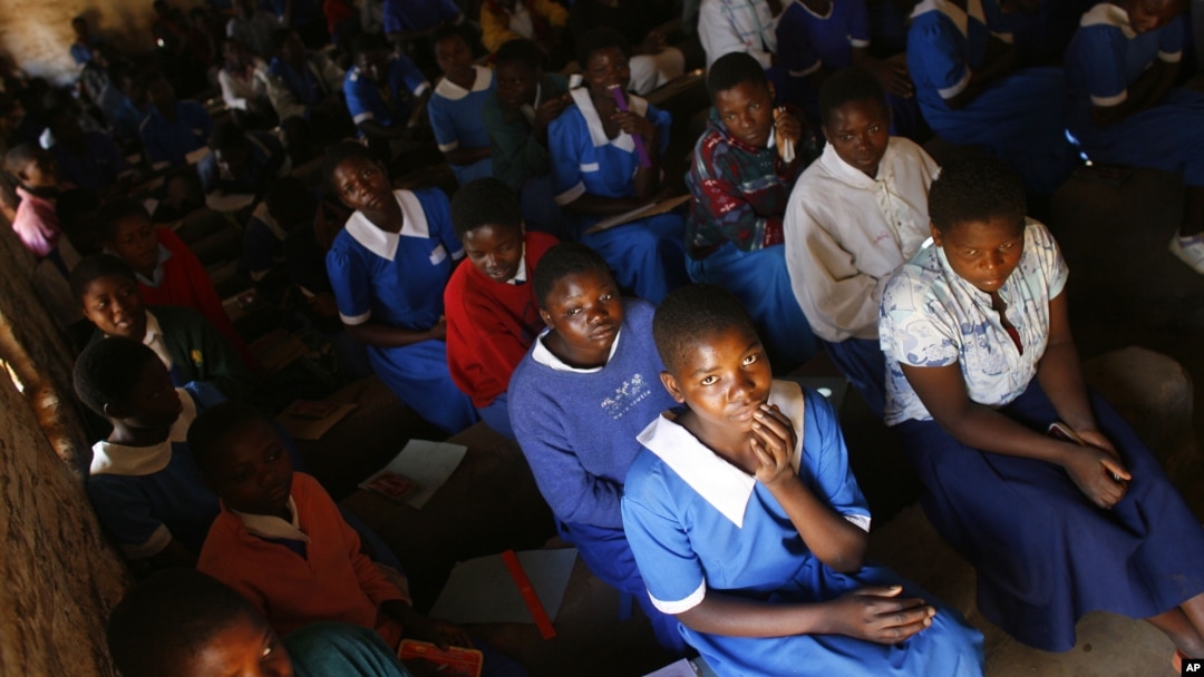 In this photo dated June 12, 2007, school children are seen in a classroom in the village of Chiseka, outside Lilongwe, Malawi.
