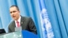 El canciller en disputa de Venezuela se encuentra en Nueva York para participar en un foro sobre los objetivos globales de la ONU.