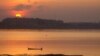 FILE - The Mekong River flows by Vientiane, Laos. (R. Corben/VOA)