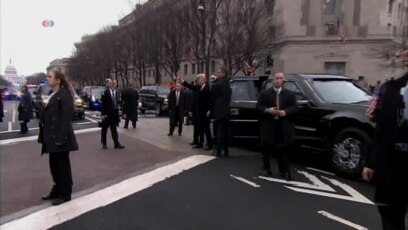 President Trump and Family Walk the Parade