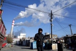 中國黑龍江哈爾濱的一個燃煤火力發電廠（2019年11月27日）