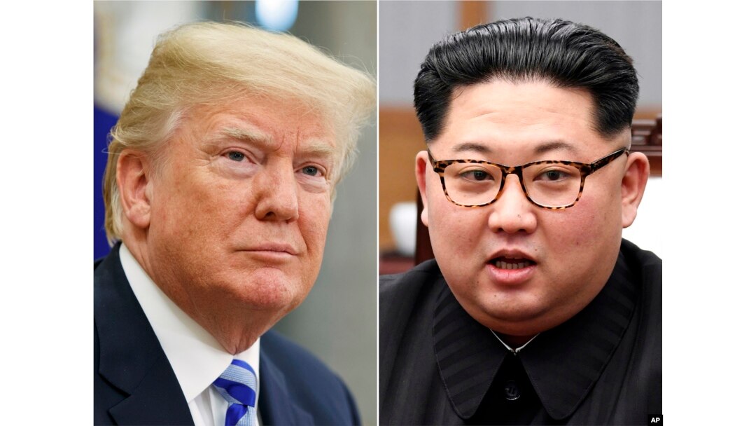 El presidente de EE.UU. Donald Trump (izq.) y el líder de Corea del Norte, Kim Jong Un, en una combinación de fotos de archivo.