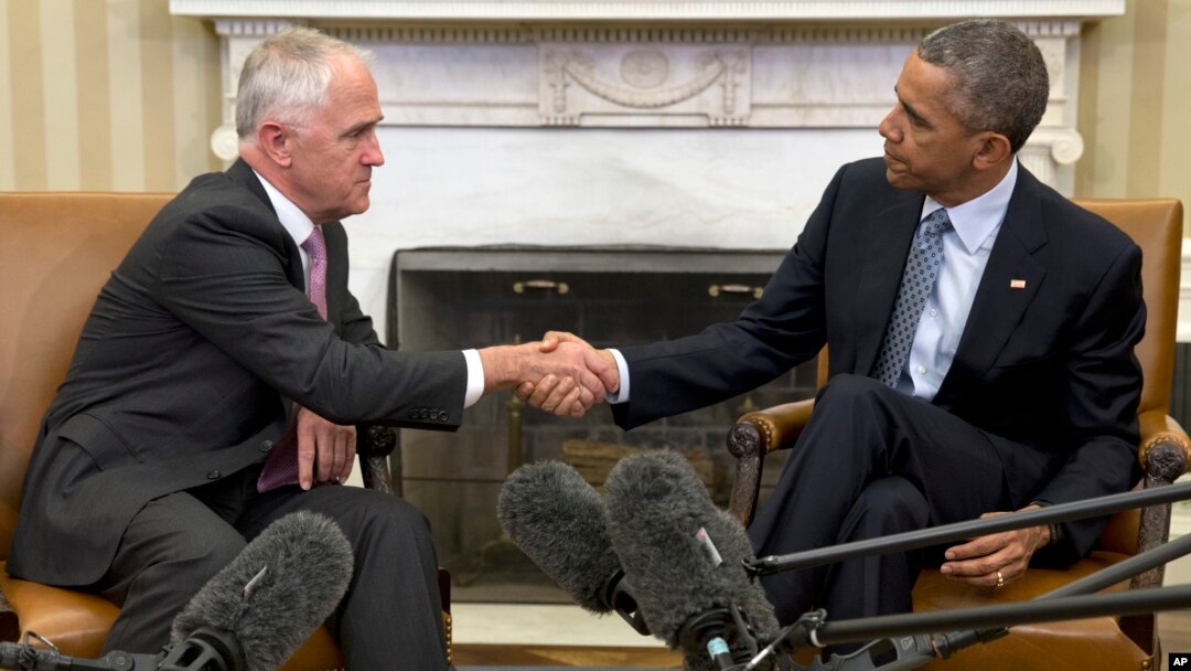 El primer encuentro entre el presidente Obama y el Primer Ministro australiano, Malcolm Turnbull, se produjo durante una reunión de la APEC en noviembre de 2015, en Filipinas.