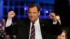 New Jersey Gov. Chris Christie celebrates his election victory in Asbury Park, Nov. 5, 2013. 