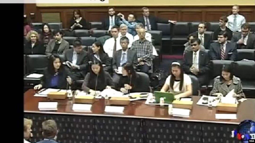 中國良心犯女兒們美國會山呼籲當局停止法制倒退。