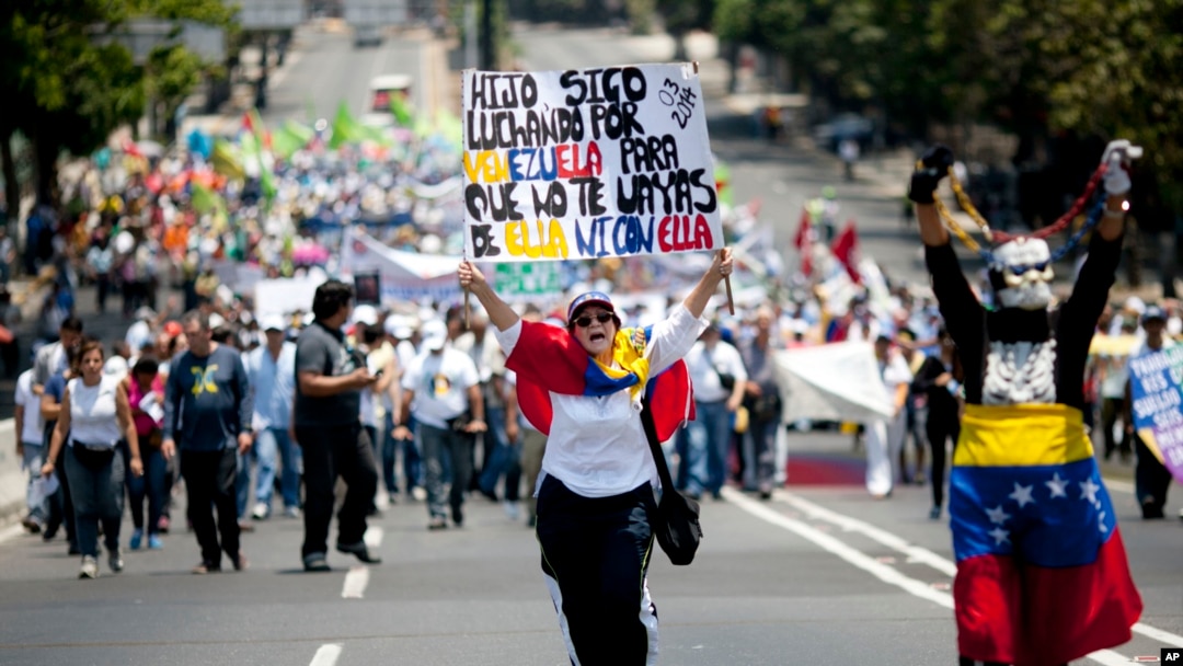 Celebración del Día de los Trabajadores en Caracas.