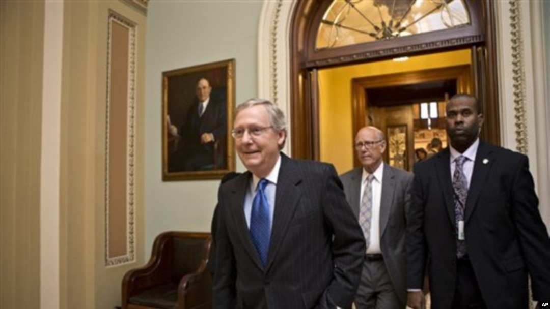 အထက္လႊတ္ေတာ္ အမတ္အနည္းစုေခါင္းေဆာင္ Mitch McConnell 