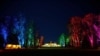 The Mount Vernon mansion and trees are lit up for visitors to enjoy during the 'Winter Glow' events at the estate during the holiday. (Photo: Buddy Secor)
