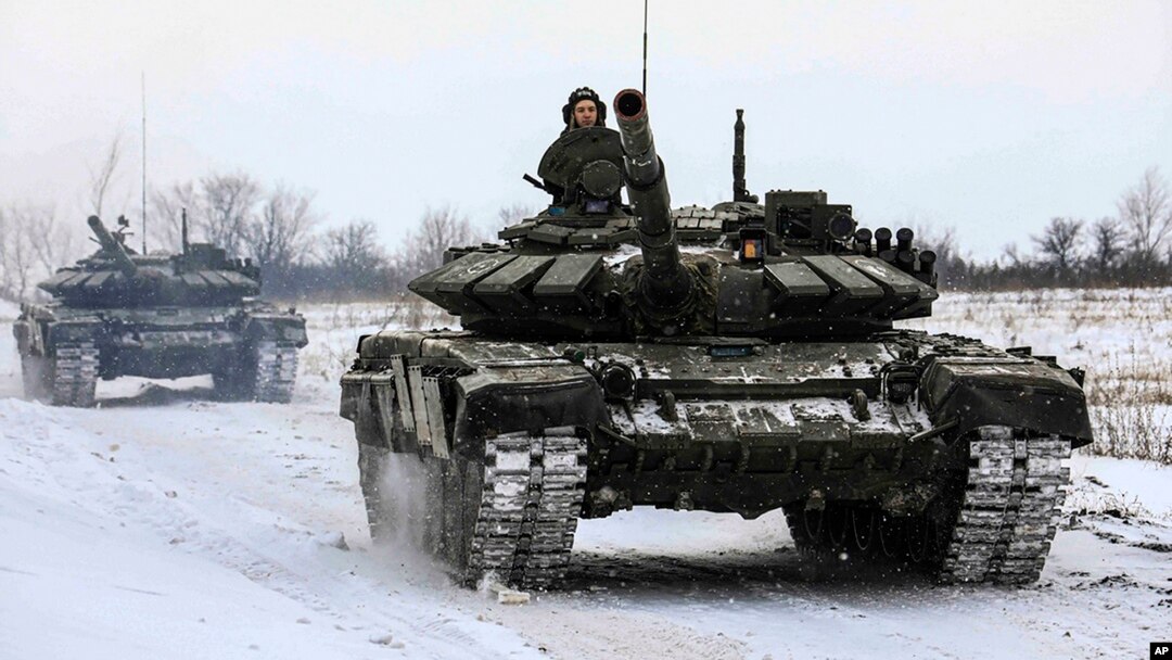 Rossiya kuchlari Leningrad oblastida mashq qilmoqda, 14-fevral, 2022 