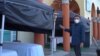 The Massage Place owner, Marut Manorat shows the empty temporary outdoor massage parlors just a few days before the new stay-at-home orders begin in Los Angeles, CA. Nov 30, 2020.