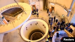 A view of the water nuclear reactor at Arak, Iran December 23, 2019. 