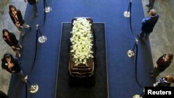 В США прощаются с бывшей первой леди Нэнси Рейган. Сими-Вэлли. Калифорния. 9 марта 2016 г.