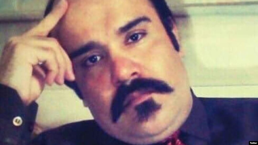 An undated social media image of Vahid Sayyadi-Nasiri, an Iranian activist who died Dec. 12, 2018, after rights groups said he had been on a hunger strike for 60 days to protest his detention in Qom. 