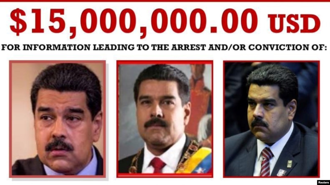El gobierno de Estados Unidos presentó el jueves cargos contra el presidente en disputa de Venezuela, Nicolás Maduro, y contra varios de sus principales asesores por supuestos vínculos con el narcotráfico.