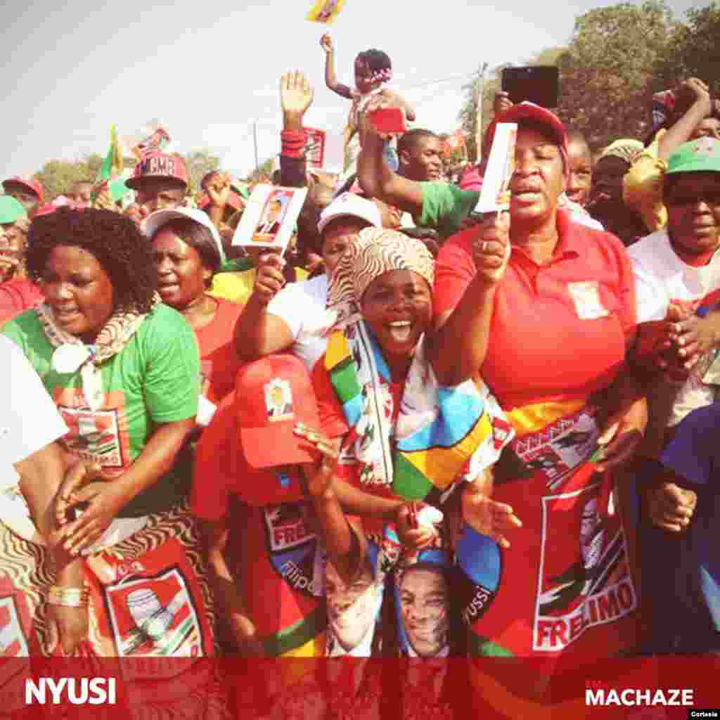 Filipe Nyusi em Machaze, província de Manica