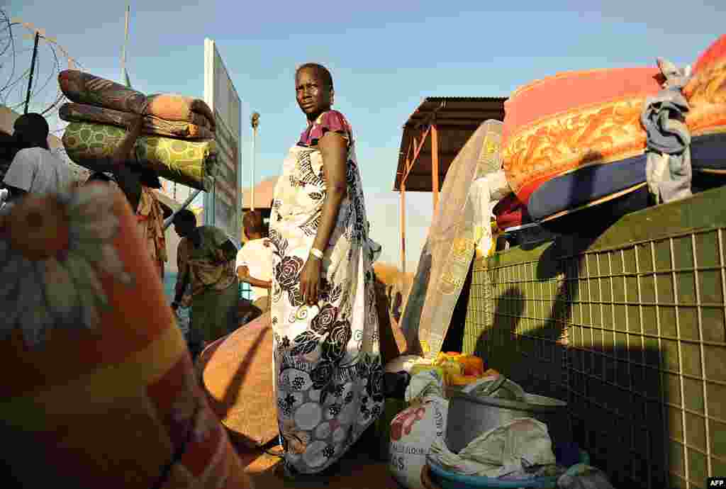 Residents of Juba seek shelter at a U.N. compound. African diplomats made a push for peace in South Sudan on Friday as bitter fighting spread across the world's youngest nation.