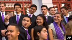 美中之間的施瓦茲曼訪問學者項目2016年9月10日在北京的清華大學成立 (資料圖片)
