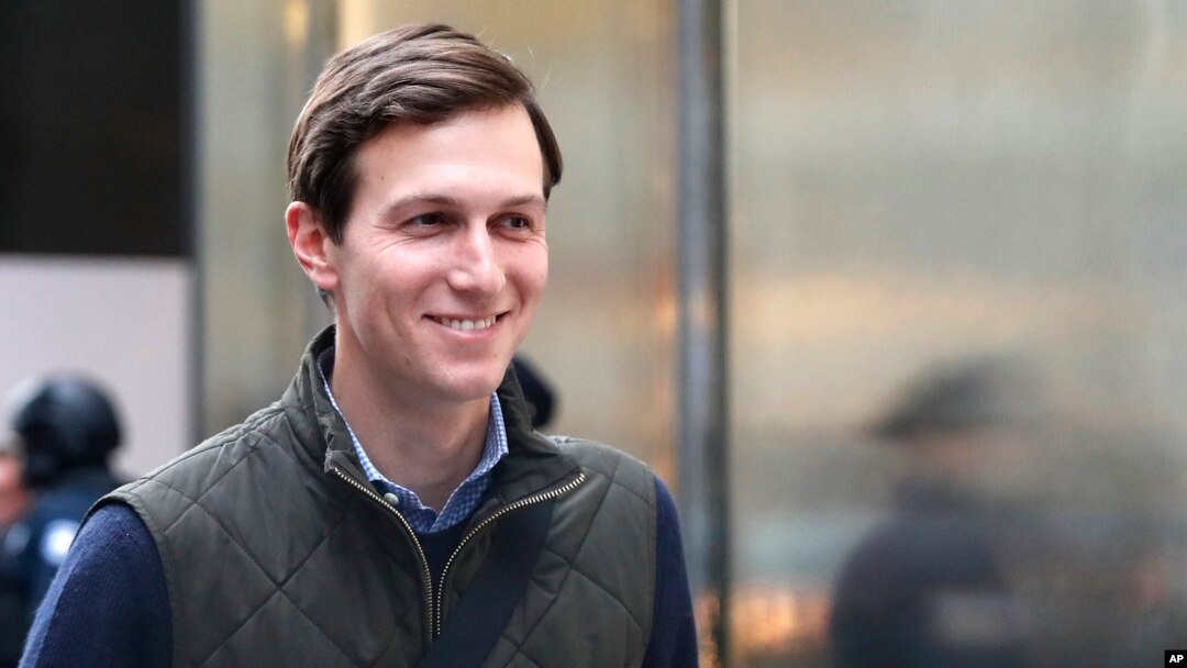 Jared Kushner, son-in-law of of President-elect Donald Trump walks from Trump Tower, Nov. 14, 2016, in New York. 