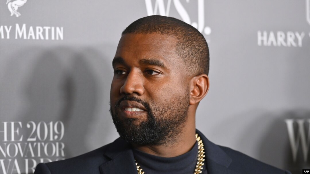 FILE - In this photo taken Nov. 6, 2019, US rapper Kanye West attends the WSJ Magazine 2019 Innovator Awards at MOMA in New York City.