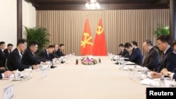 3月21日，北韓勞動黨代表團與中共中央對外聯絡部部長劉建超等在北京會晤。